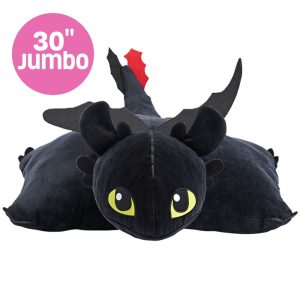 How to Train Your Dragon Toothless Jumbo 30"" Plush Pillow Pet