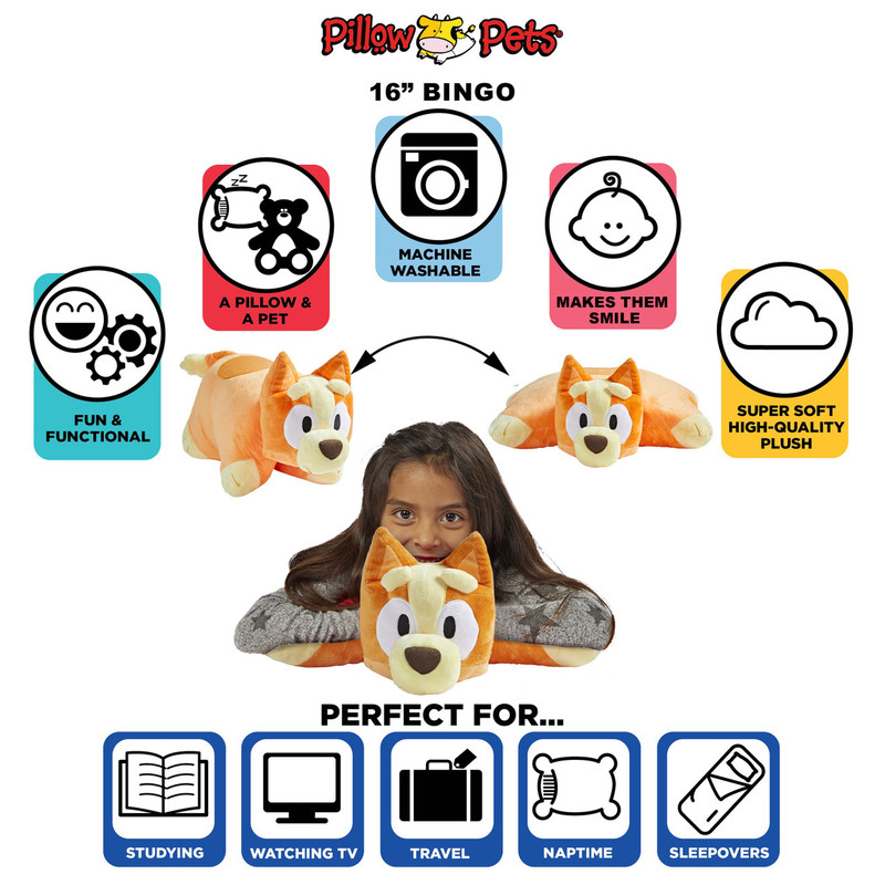 BBC Bluey and Bingo Plush Pillow Pet Combo Pack - Image 8