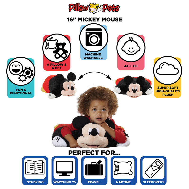Disney Pink Minnie Mouse and Mickey Mouse Plush Pillow Pet Combo Pack - Image 6