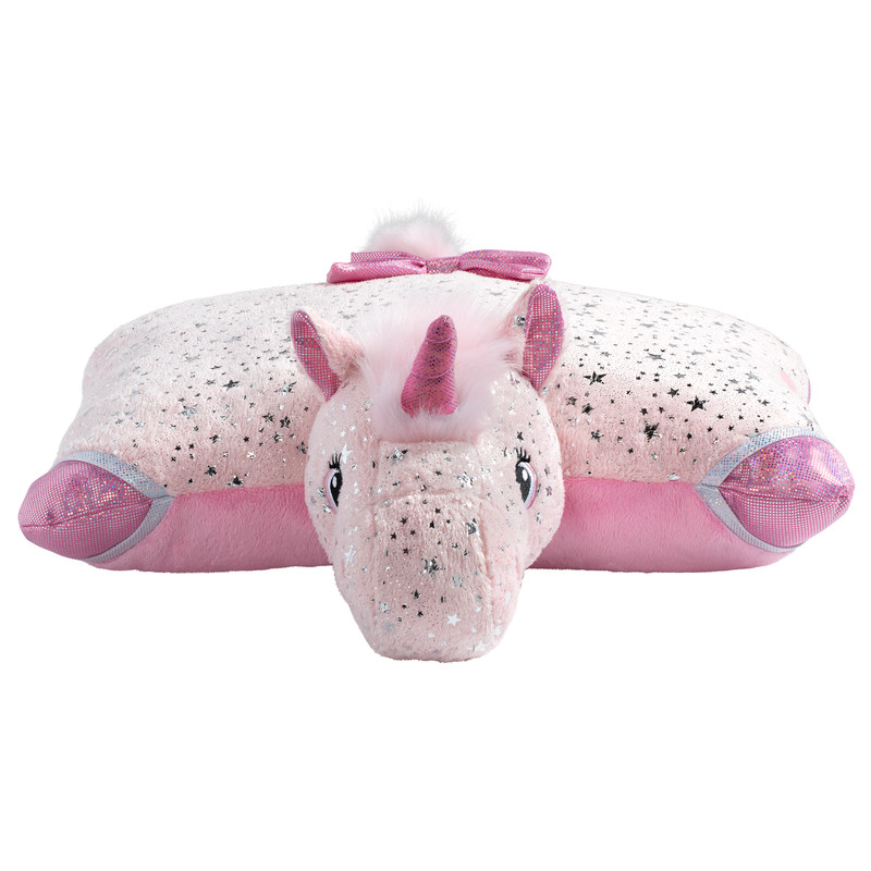 Sparkly Pink Unicorn Pillow Pet - Image 2