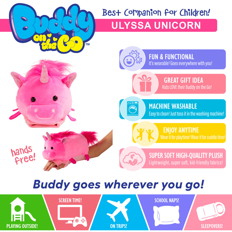 Buddy on the Go Plush - Ulyssa Unicorn - Image 5
