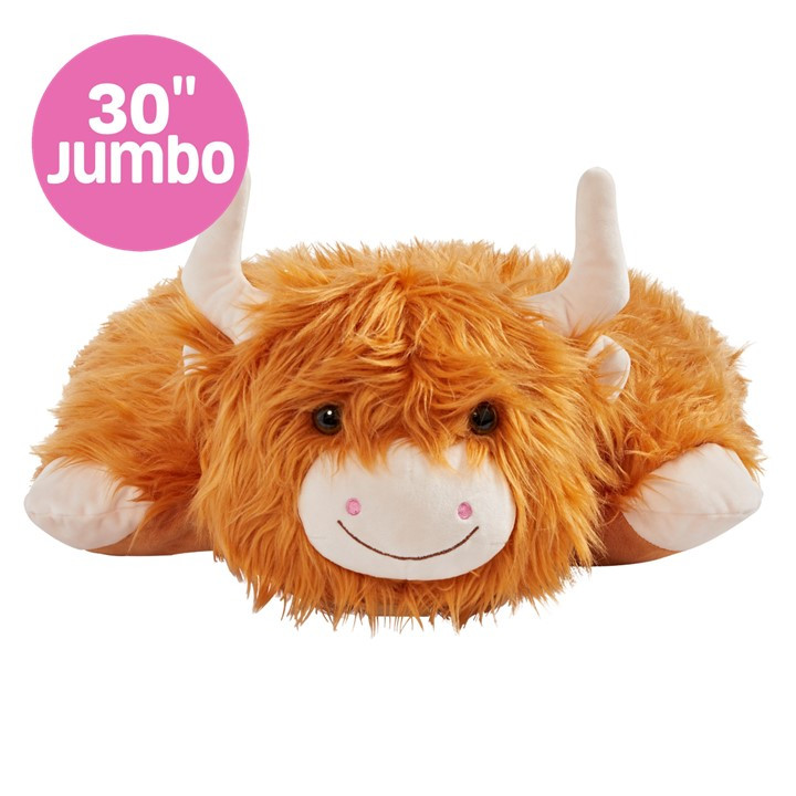 Highland Cow Jumbo 30"" Plush Pillow Pet